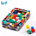 2015 mini colorful push pin in cube shape packed in tinplate box